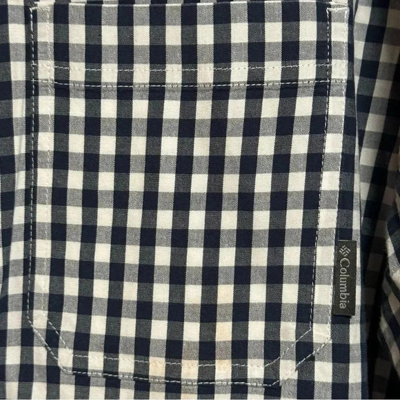 COLUMBIA Men’s Rapid Rivers™ II Long Sleeve Navy Gingham Button Up Size XL - Picture 4 of 5